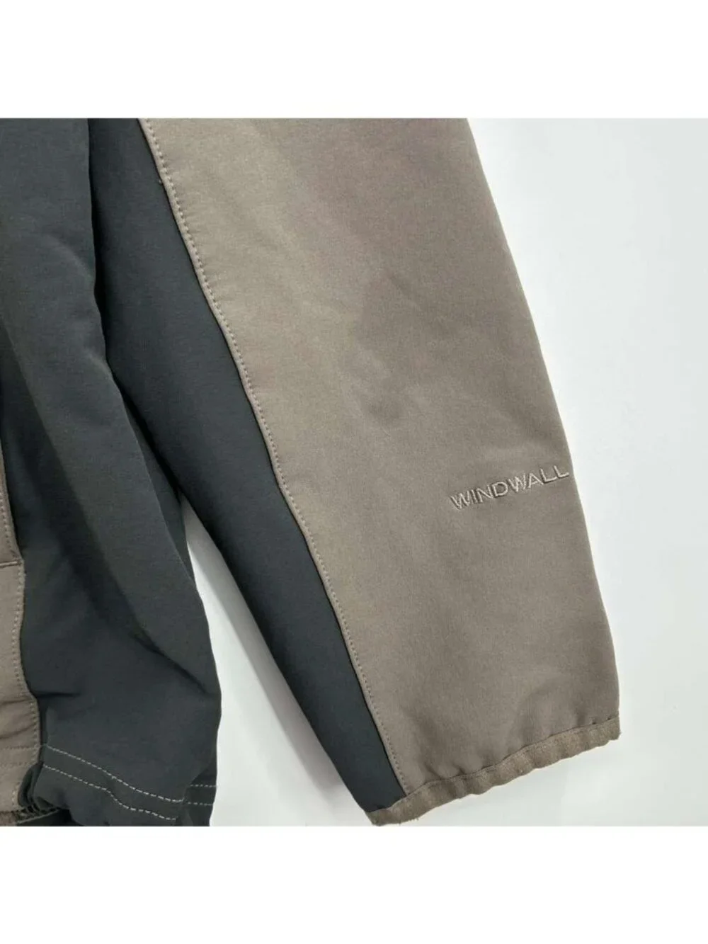 The North Face Apex Bionic Jacket Men's XL Gray & Beige Full Zip Windwall Hiking
